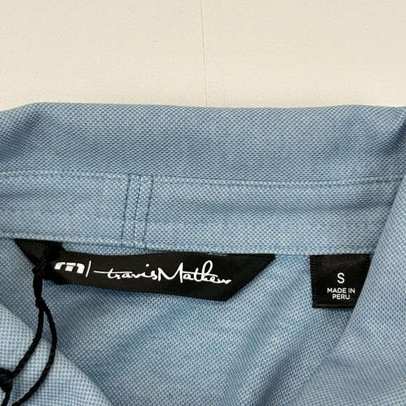 Travis Mathew Patron Tequila Golf Polo Shirt Womens Small Golfer Golfing Blue - Picture 8 of 11